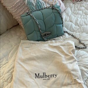 Mulberry Women's Teal Quilted Shoulder Bag